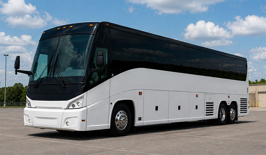 56-passenger charter bus in Detroit, MI